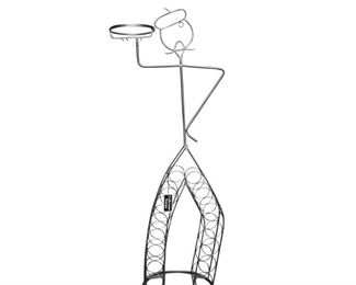 5ft Tall Collezione Europa Metal Wine Bottle Holder