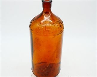 Vintage Brown Glass Clorox 32oz Bottle
