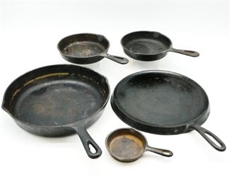 Cast Iron Skillets (Total of 5)