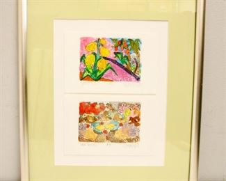 Framed "Jungle Bells" and "Duck the Hall" Original Artworks
