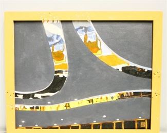 "West Restaurant" Original Painting on Canvas by Dick Stern