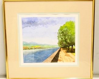 Original Watercolor Landscape Painting by Dick Stern