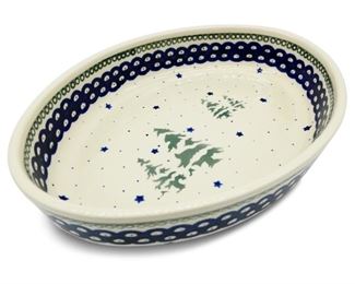 Hand Made Oval Bowl by Ceramika Artystyczna