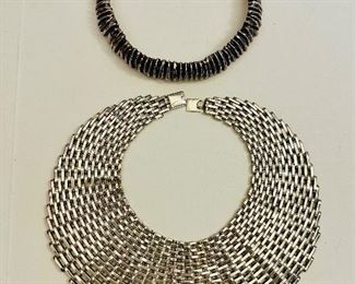 Sterling statement brutalist choker and collar