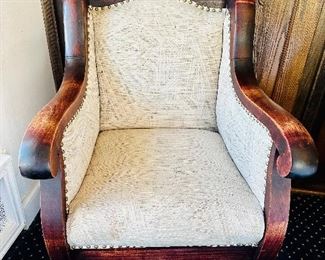 Vintage Empire style library chair