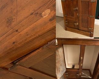 Antique Wooden Ice Box