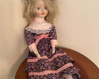 Antique 1930’s-40’s Bisque Extremities Rag Body Collectible Doll