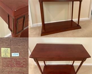 Bombay Mahogany Finish 2 Tier 
Console/Sofa Table