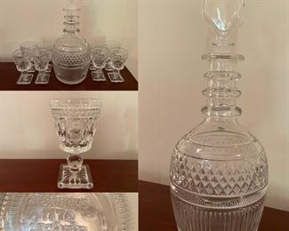 Tiffany & Co Pressed Glass Decanter
Set of 8 Pressed Glass Cordials