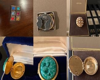 Vintage Avon Perfume Rings
set of 6 Vintage  Nony NY Button Covers