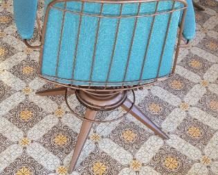 Retro Outdoor Metal Chairs - Pair 