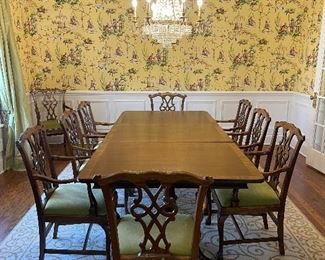Antique Walnut Dining Room Table 