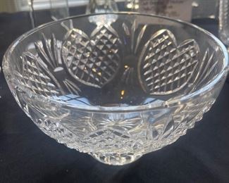 Waterford  Crystal Wedding Heirloom Footed Bowl