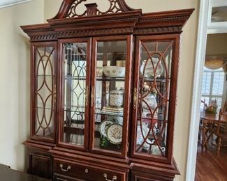 Glass Front Lighted China Cabinet