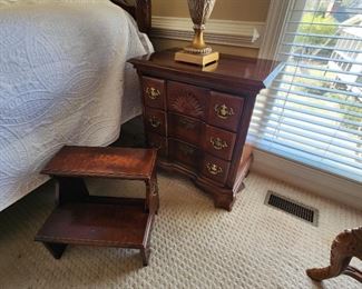 Bedside Table and Stepstool