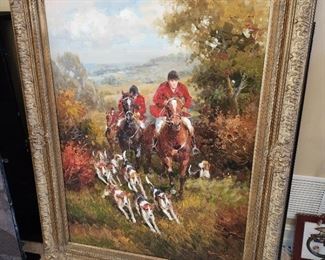 Equestrian Large Oil Painting (2 available)