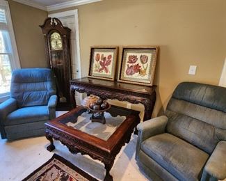 Recliners and Coffee Table and Console Table