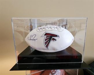 Falcon Autographed Football