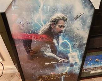 Thor: The Dark World Autographed Poster (COA available)
