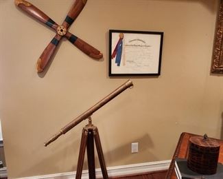 Propeller and Brass Telescope