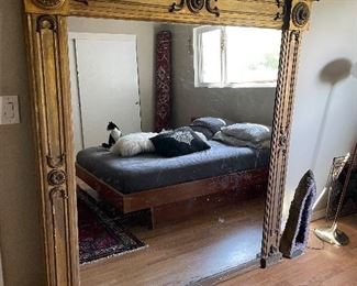 18 th Century ENGLISH REGENCY MIRROR 
Cat and bed not for Sale