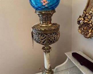 Fine Victorian Banquet Lamp