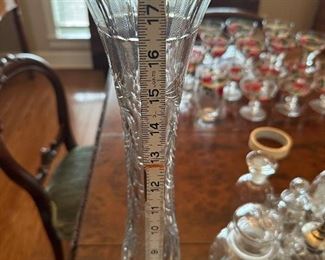 Hawkes Cut Glass Vase