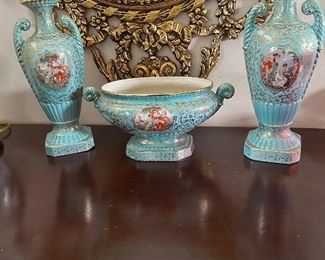 Beautiful 3 piece porcelain set