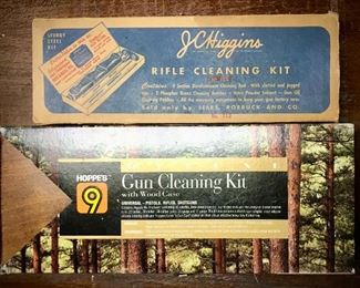 J.C. Higgins Rifle Cleaning Kit and Hoppers Gun Cleaning Kit 