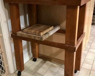 Rolling Butcher Block/Island 