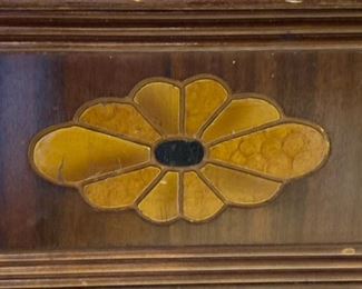 Walnut dresser detail