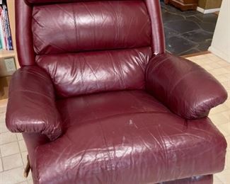 Leather recliner