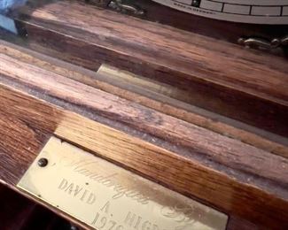 Grandfather clock detail