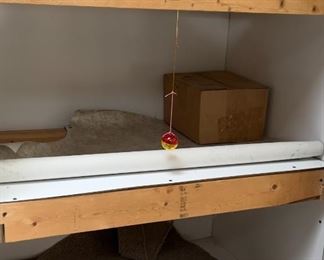 Custom built "catio" interior detail