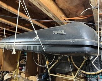 Thule car roof rack storage container