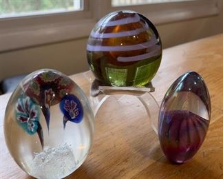 Handblown glass decorative balls
