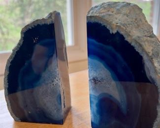 Geode bookends from Brazil