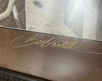 Detail of artist signature