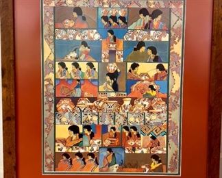 Mestizo series giclee lithograph signed by Amado Maurilio Pena, Jr.