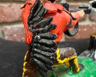 Cast iron Indian bank detail