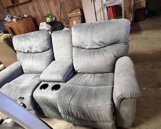Love Seat with dual electric recliners 