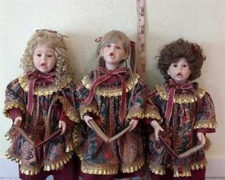 Angelic Choir Hand Painted Dolls