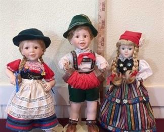 Bavarian Besties Hand Painted Porcelain Dolls