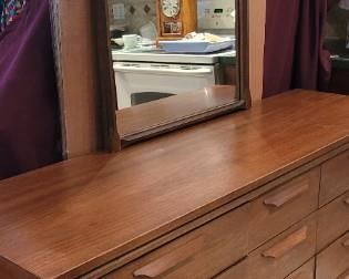 Basset Sutton Square MCM Dresser WMirror