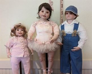 Ballerina And Friends Porcelain Dolls