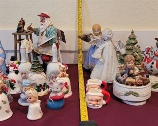 Christmas Bells Music Boxes Clothtique Santa