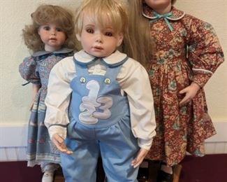 Come Play With Us Hand Painted Porcelain Dolls