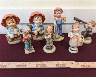Hummel Stauffer And Hand Painted Porcelain Figurines