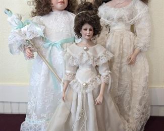 Pearls And Lace Porcelain Dolls