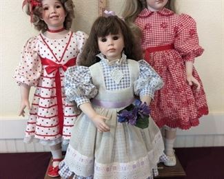 Shirley Temple And More Porcelain Dolls